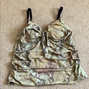 Mossy Oak Break-Up Infinity Camo Swim Tankini Top